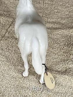 RARE White Porcelain Horse by Beswick, England Connemara No. 1641 Still With Tag