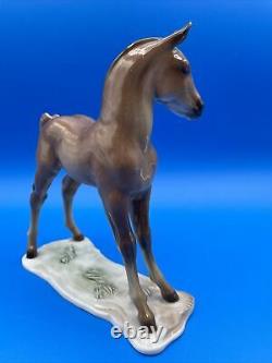 ROSENTHAL (GERMANY) HORSE FOAL ON PLINTH, 1940s HALLMARK, TH. KARNER ARTIST