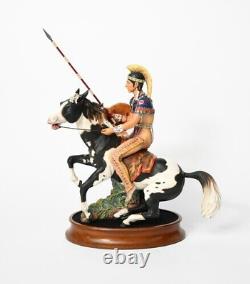 ROYAL DOULTON INDIAN BRAVE HN2376 LE #159/500 withBase, COA & Plaque 1967