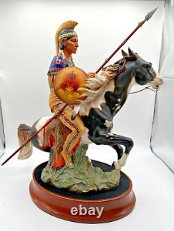 ROYAL DOULTON INDIAN BRAVE HN2376 LE #159/500 withBase, COA & Plaque 1967