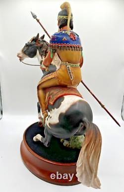 ROYAL DOULTON INDIAN BRAVE HN2376 LE #159/500 withBase, COA & Plaque 1967