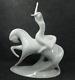 Royal Dux Bohemia Czech Jaroslav Jezek Lady Godiva Riding The White Horse