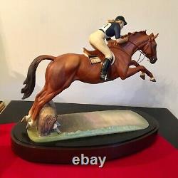 ROYAL WORCESTER Horse HRH Princess Anne & DOUBLET + Cert & Box Doris Lindner