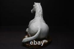 Rare Antique 15 Chinese Export Porcelain Blanc de Chine Laying Down Horse