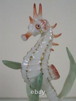 Rare Art Deco Hutschenreuther-rosenthal Porcelain Sea Horse Fish Figurine