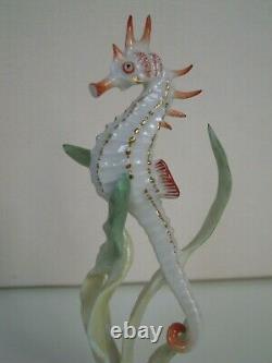 Rare Art Deco Hutschenreuther-rosenthal Porcelain Sea Horse Fish Figurine