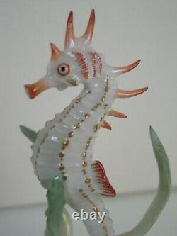 Rare Art Deco Hutschenreuther-rosenthal Porcelain Sea Horse Fish Figurine