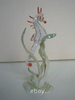 Rare Art Deco Hutschenreuther-rosenthal Porcelain Sea Horse Fish Figurine