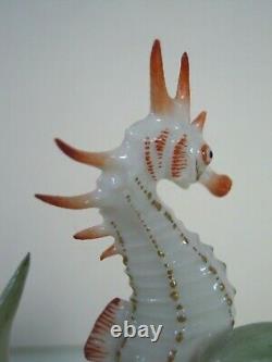 Rare Art Deco Hutschenreuther-rosenthal Porcelain Sea Horse Fish Figurine