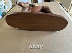 Rare Beswick England Horse Figurine Arkle Thoroughbred with Jockey Pat Taaffe