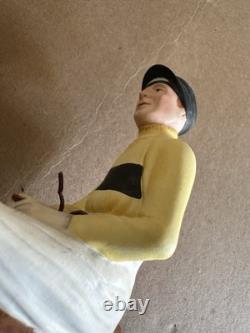 Rare Beswick England Horse Figurine Arkle Thoroughbred with Jockey Pat Taaffe