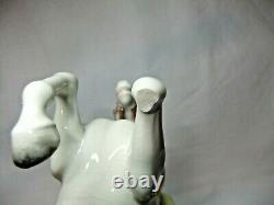 Rare Beswick Rearing Horseman Huntsman On Grey White Horse 868