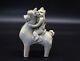 Rare Chinese Antique 6thc Xiangzhou Kiln Porcelain Statue Horse Riding Warrior
