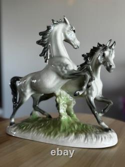 Rare Cortendorf 3232 Porcelain Horse Figurine Hand-Painted, Year of the Horse