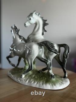 Rare Cortendorf 3232 Porcelain Horse Figurine Hand-Painted, Year of the Horse