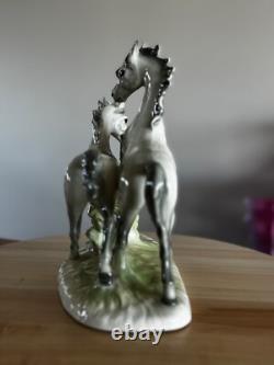 Rare Cortendorf 3232 Porcelain Horse Figurine Hand-Painted, Year of the Horse