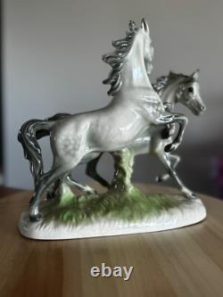 Rare Cortendorf 3232 Porcelain Horse Figurine Hand-Painted, Year of the Horse