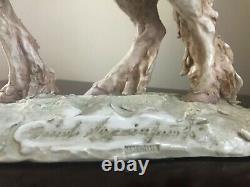 Rare Early Guido Cacciapuoti Horse SculptureItalianArtist Signed Made In Italy