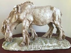 Rare Early Guido Cacciapuoti Horse SculptureItalianArtist Signed Made In Italy