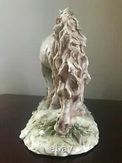 Rare Early Guido Cacciapuoti Horse SculptureItalianArtist Signed Made In Italy