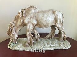 Rare Early Guido Cacciapuoti Horse SculptureItalianArtist Signed Made In Italy