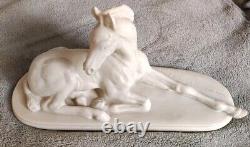 Rare Exquisite Rosenthal Lying Down Foal, 1939, By Albert Hinrich Hussmann 1719