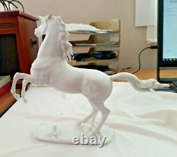 Rare German Kaiser Porcelain Rearing Stallion Comet, White Bisque #481