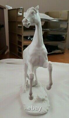 Rare German Kaiser Porcelain Rearing Stallion Comet, White Bisque #481