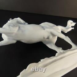 Rare German Kaiser Porcelain Rearing Stallion Comet, White Bisque #481