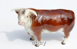 Rare Hagen Renaker 1954 Domino Porcelain Bull figurine
