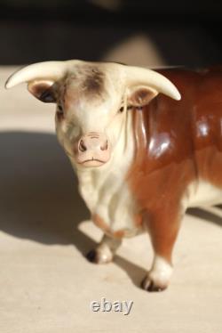 Rare Hagen Renaker 1954 Domino Porcelain Bull figurine