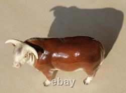 Rare Hagen Renaker 1954 Domino Porcelain Bull figurine