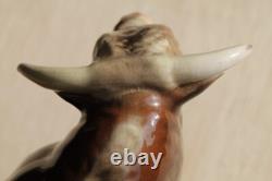Rare Hagen Renaker 1954 Domino Porcelain Bull figurine