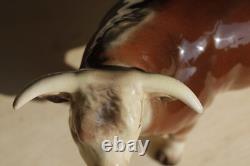 Rare Hagen Renaker 1954 Domino Porcelain Bull figurine