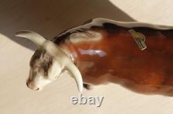 Rare Hagen Renaker 1954 Domino Porcelain Bull figurine