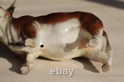 Rare Hagen Renaker 1954 Domino Porcelain Bull figurine
