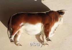 Rare Hagen Renaker 1954 Domino Porcelain Bull figurine