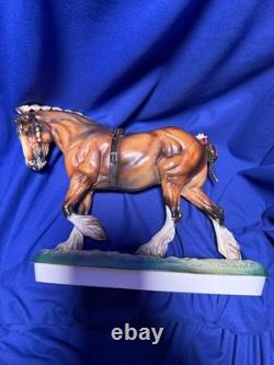 Rare Hereford Fine China Horse Drafter 220 of 250 9 Porcelain