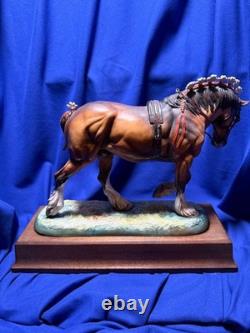 Rare Hereford Fine China Horse Drafter 220 of 250 9 Porcelain