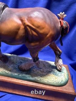Rare Hereford Fine China Horse Drafter 220 of 250 9 Porcelain