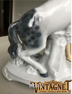 Rare! Horse Vintage Original Germany Figurine Porcelain Height 27 cm Marked