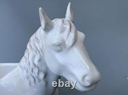 Rare Juliska Clever Creatures Claude Horse Stoneware Serving Bowl / Planter