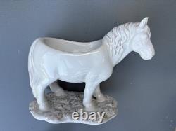 Rare Juliska Clever Creatures Claude Horse Stoneware Serving Bowl / Planter