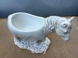 Rare Juliska Clever Creatures Claude Horse Stoneware Serving Bowl / Planter