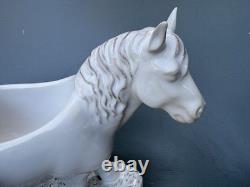 Rare Juliska Clever Creatures Claude Horse Stoneware Serving Bowl / Planter
