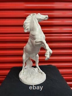 Rare Large Meissen Porcelain Horse Figurine By Erich Oehme