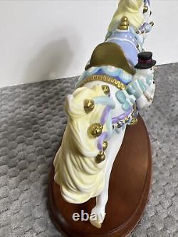 Rare Lenox 1998 Christmas SnowmanCarousel Horse Figurine WithO Box