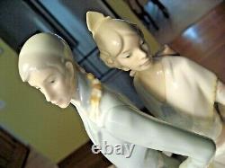 Rare Lladro Valencian's Group Figurine Of a Couple on a Horse 17.5T