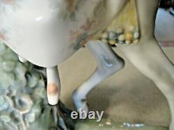 Rare Lladro Valencian's Group Figurine Of a Couple on a Horse 17.5T