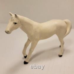 Rare Napcoware Import Japan hand painted Porcelain White Horse Figurine 5973
